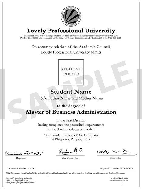 LPU Online Distance Education Degree